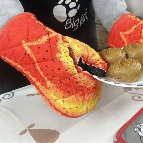 3D Claw Thickening Oven Gloves Kitchen Cooking Insulated