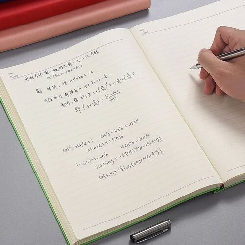 A4 A5 400pages/160pages Soft Leather Thickened Notebook Work