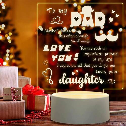 3D Night Light Dad Gifts Lamp to My Dad Gift from Daughter S