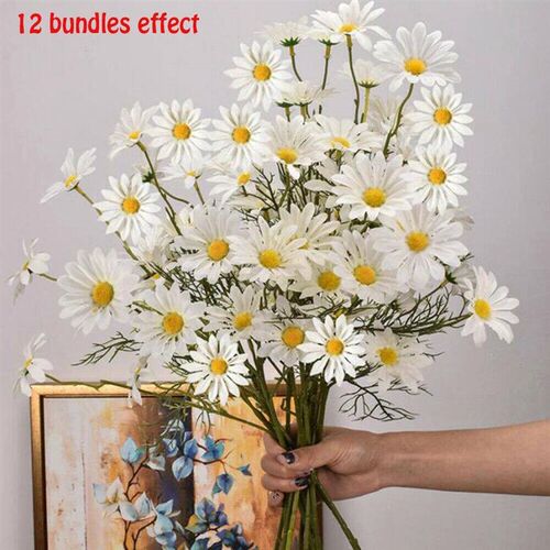 1 Bouquet With 5 Heads Daisy 52cm New York Aster Artificial
