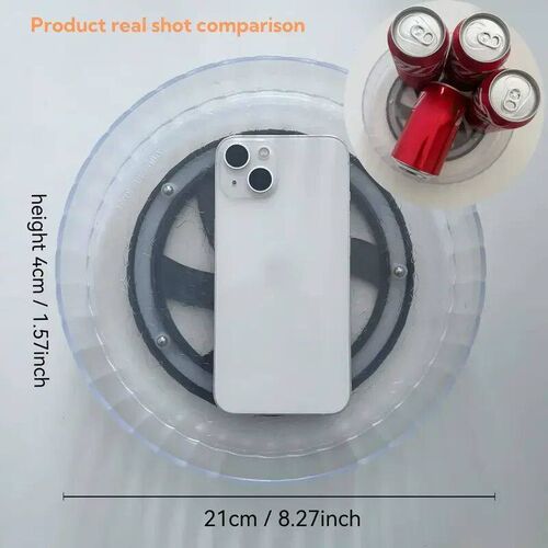 360Rotating Tray Spice Rack Pantry Cabinet Turntable With