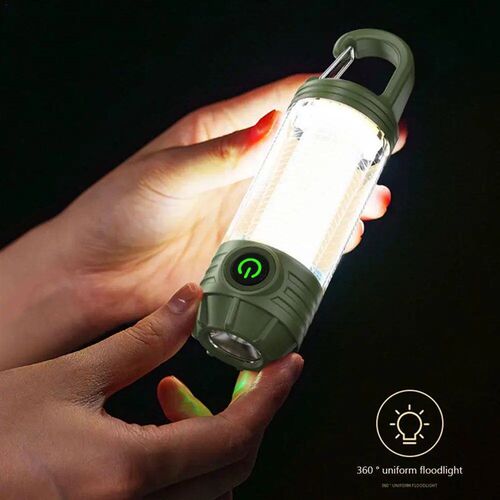 1000LM Super Bright Outdoor Hiking Fishing Tent Lamp 1200mAh
