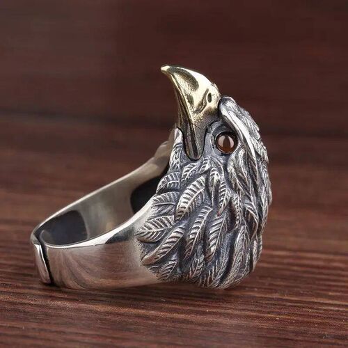 Vintage Eagle Ring for Men Women Gothic Animal Hip Hop Rock