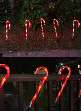 Candy Cane Modeling Inserted Land Lamp One To Five waterproo