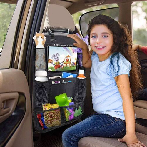 Car Backseat Organizer with Touch Screen Tablet Holder Auto