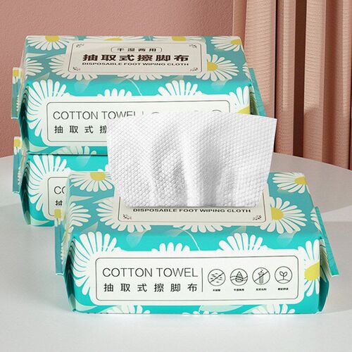 Disposable Foot Wipe Nonwoven Washcloth Lazy Absorbent Tissu