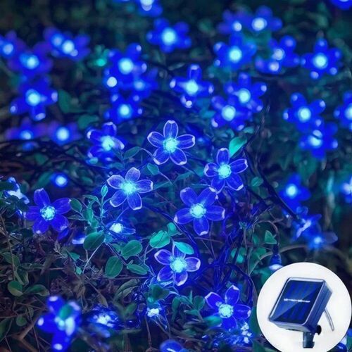 Solar Cherry Garden Blossom Flower Lights Garlands String Li