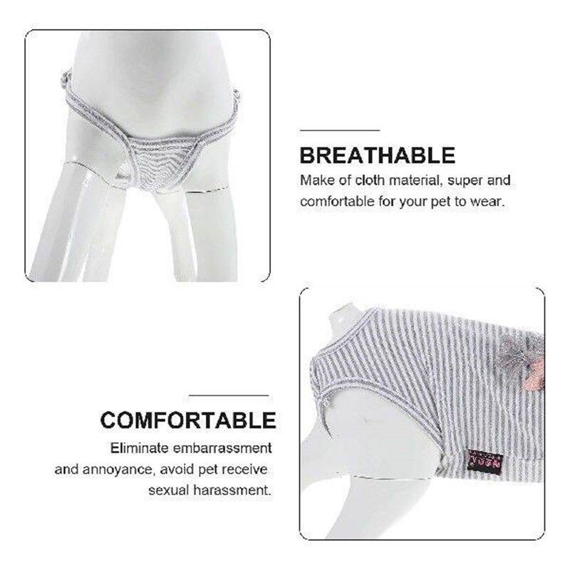Suspenders Physiological Pants Pet Fashion Diaper for Dogs - 实物图