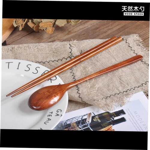 Wooden Spoon Chopstick Set Kitchen Cooking Utensil Tools