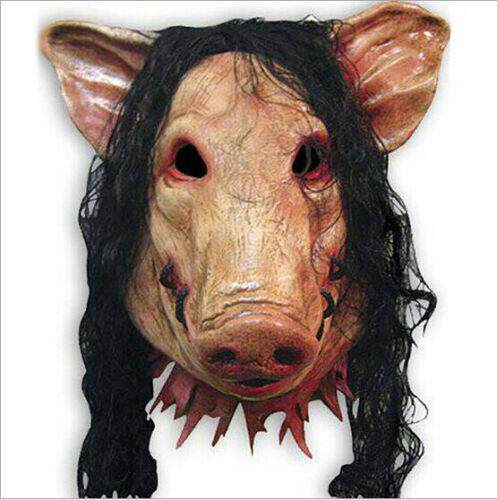 halloween  he movie saw pig latex  cosplay party