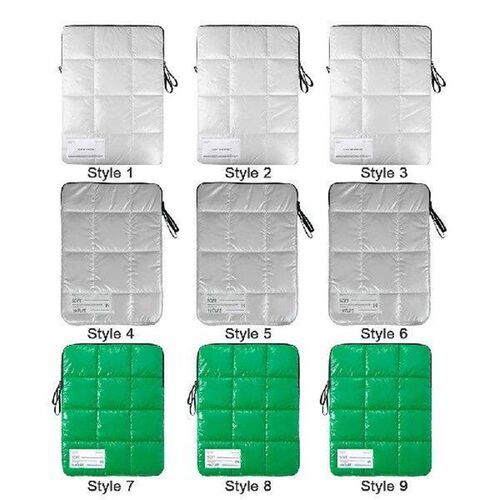 Puffy Laptop Sleeve for Women Men Quilted Laptop Carrying