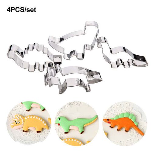 3D Dinosaur Cookie Cutters Mold Dinosaur Biscuit Embossing M