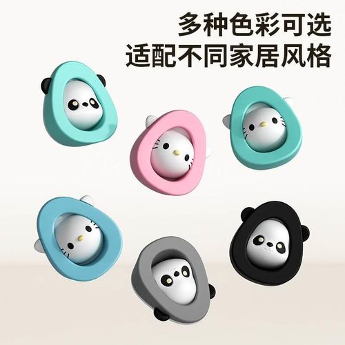 卡通硅胶门吸免打孔门后防撞垫门挡卫生间门顶门碰静音阻门器固定