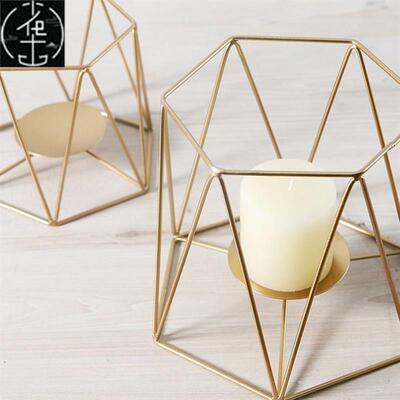 iron candlestick bedroom table decoration shooting props