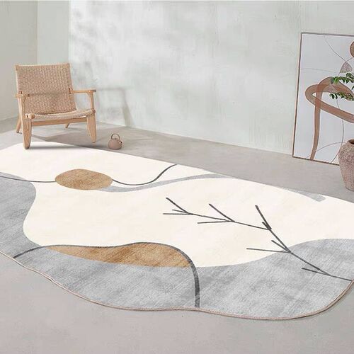 Nordic Style Irregular Living Room Carpet Bedroom Bedside Ru