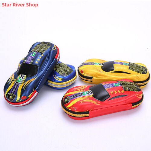 3D Racing car Pencil cases Cartoons school pencil case for c