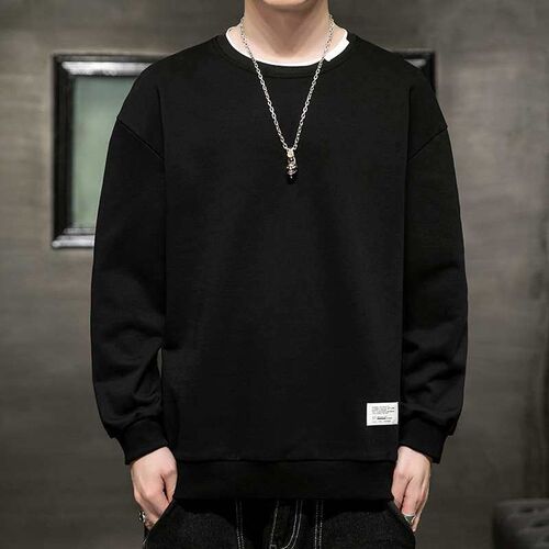 Mens ins tend sweater tops fashion mens autumn clothes spr