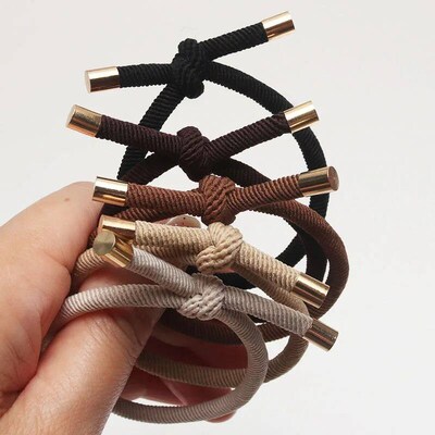 10PCS Women rendy Elastic Hair Rubber Bands  Girls Hair Band