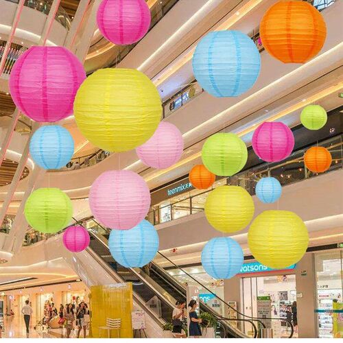 1pc 8Inch 20 multicolor Chinese Round Paper Lanterns ball fo