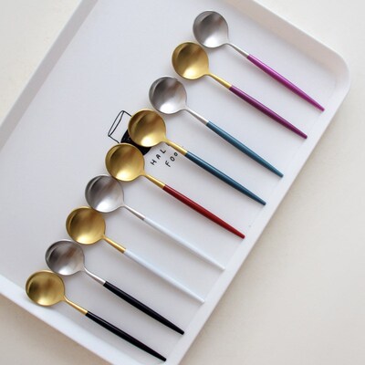 Titanium Gold Spoon 12cm 304 Stainless Steel Coffee Stirrer