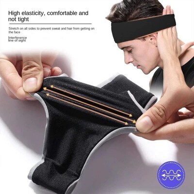 Sweatband for Men Women Elastic Sport Hairbands Head Band Yo