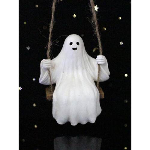 Halloween Cute Swing Ghost Pendant Outdoor Tree Hanging Swin