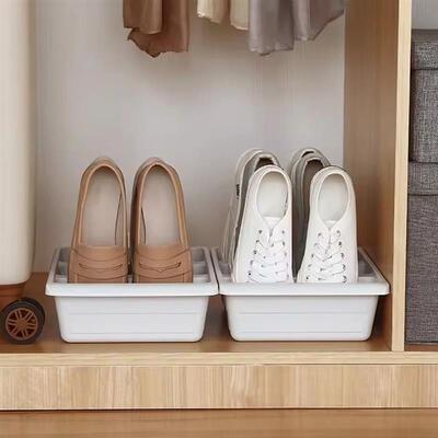 1-10 PCS Space-Saving Stackable Shoe Rack Organizer  Large S