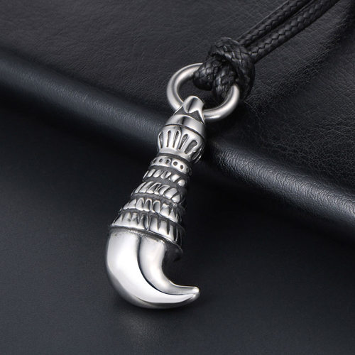 Fashion mens wolf tooth titanium steel pendant pendant pend