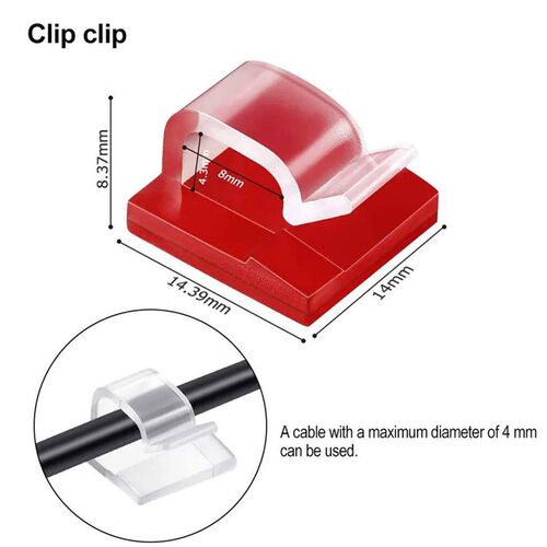 10/20/50PCS Cable Organizer Clips Cable Management Wire Mana