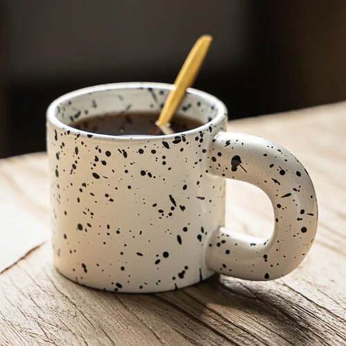 330ml Creative Ceramic Cup Home Breakfast Milk Oat Cups Spla
