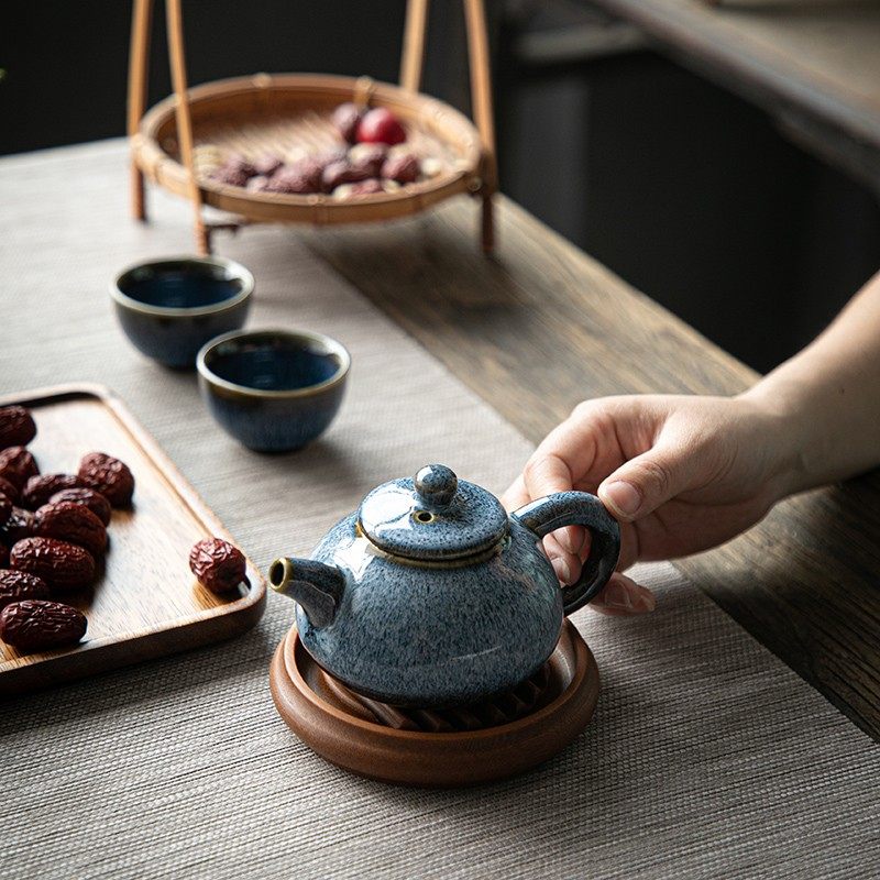 电木壶承干泡壶台圆壶垫隔热紫砂养壶垫茶壶底座壶托壶架茶具配件