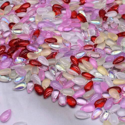 8x14mm 30/60Pcs Water Drop Shape Czech Glass Beads DIY Jewel