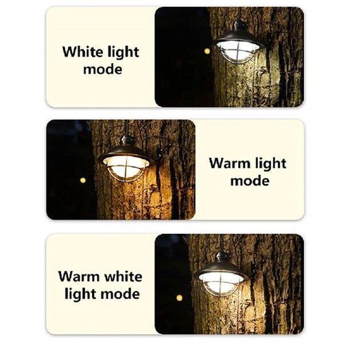 LED Night Lamp Stepless Dimming Vintage Portable Lantern