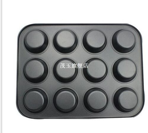 Heavy duty carbon steel cupcake baking tray,12 mini cup cupc