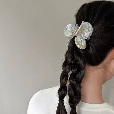 Creative Camellia Acetic Acid Hair Claw Fashion Flower Claw