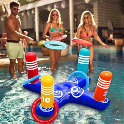 Inflatable Ring Throwing Ferrule Inflatable Ring Toss Pool G