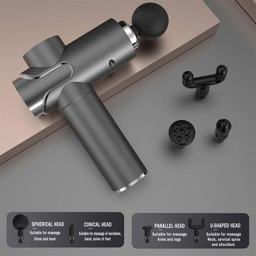 1 New 4-head with storage bag, three-mode fascia gun, with 9