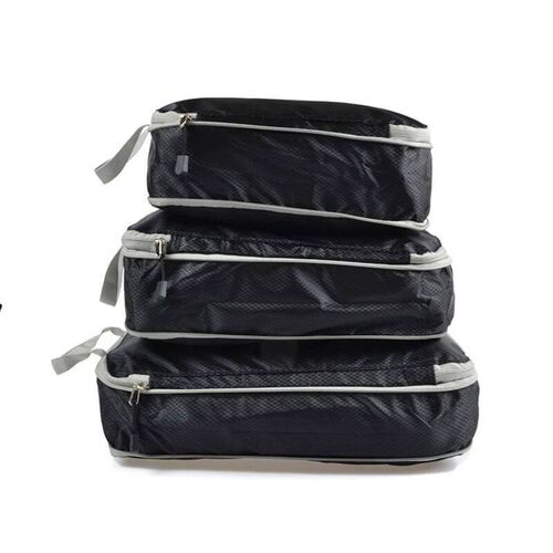 3PCS Compressed Packing Cubes Travel Storage Organizer Set M