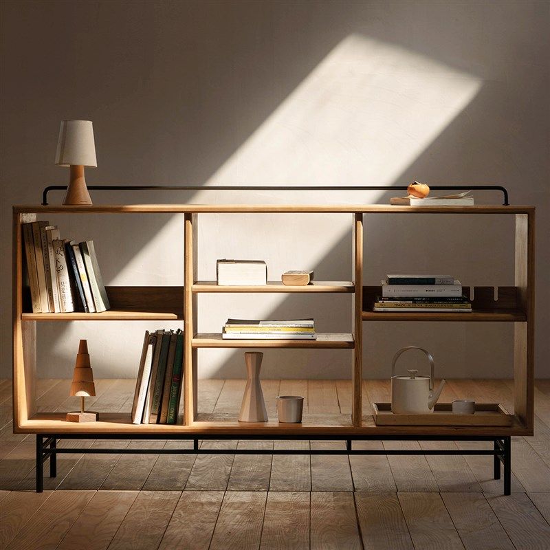 MUMO木墨 多知矮书柜  樱桃木 客厅书房 实木家具,住宅家具,组合书柜,淘宝优惠券,粉丝福利购,淘宝优惠卷