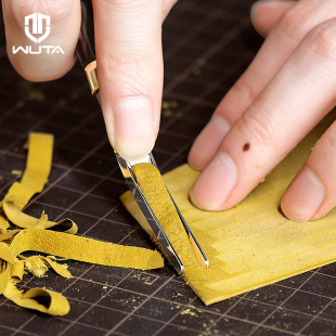 无它宽铲手工皮具diy皮革工具削薄刀段削起鼓铲薄皮边处理工具