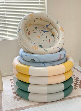 儿童游泳池家用可折叠条纹宝宝水池夏季玩水戏水海洋球池