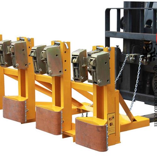 促销巨鼎四油桶夹具叉车专用铁卸塑料桶器4鹰嘴抱合金钢夹子2000B