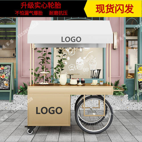 北欧铁艺花车推车户外移