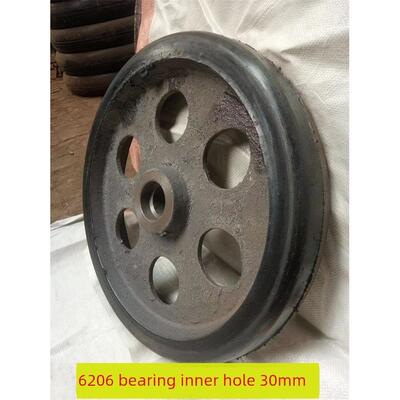 20英寸车轮铁芯橡胶轮实心轮500重型车轮工业脚轮6206双轴承铸铁