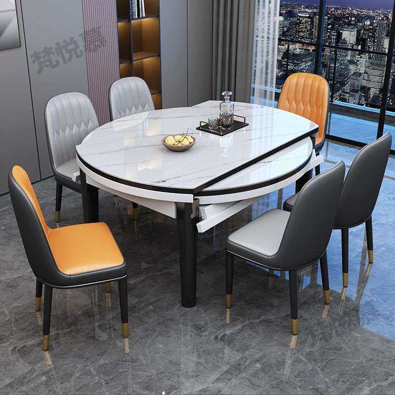 岩板餐桌家用小户型现代简约方圆两用实木吃饭桌子可伸缩方变圆厂,3C数码配件,其它配件,淘宝优惠券,粉丝福利购,淘宝优惠卷