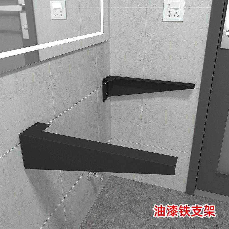挂墙式铁支架油漆防锈岩板洗手盆大理石台下上盆支撑支架拉爆螺丝