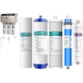 品质pp棉净水机10寸通用家用五级套装 抢 沁园净水器滤芯RO185原装