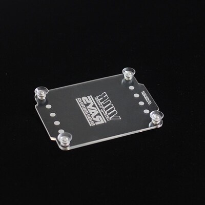 汽车年检车标贴架RAYS内饰品保险支架装饰前挡玻璃吸盘式静电贴袋