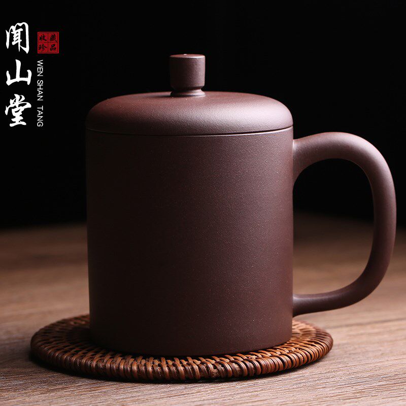 宜兴原矿紫砂主人杯盖杯办公杯全手工名家吴春艳泡茶杯茶具茶器