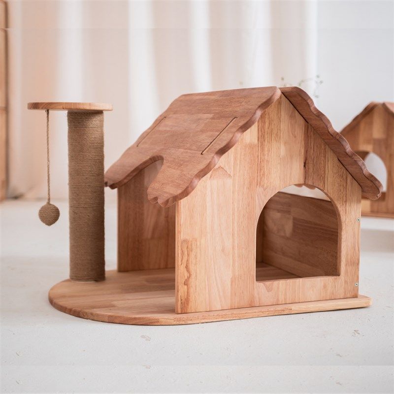 木质狗窝猫窝冬季保暖半封闭式猫咪床猫窝实木大号宠物窝泰迪狗窝,宠物/宠物食品及用品,猫窝/屋/帐篷/沙发,淘宝优惠券,粉丝福利购,淘宝优惠卷